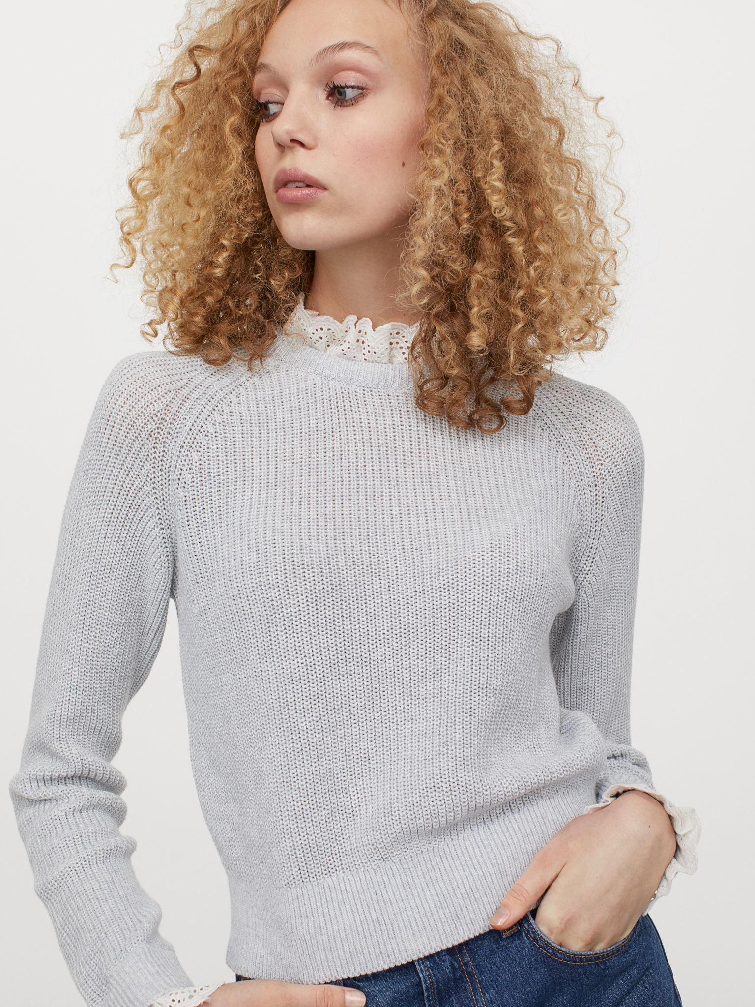 

Джемпер H&M 9032252sm S Светло-серый