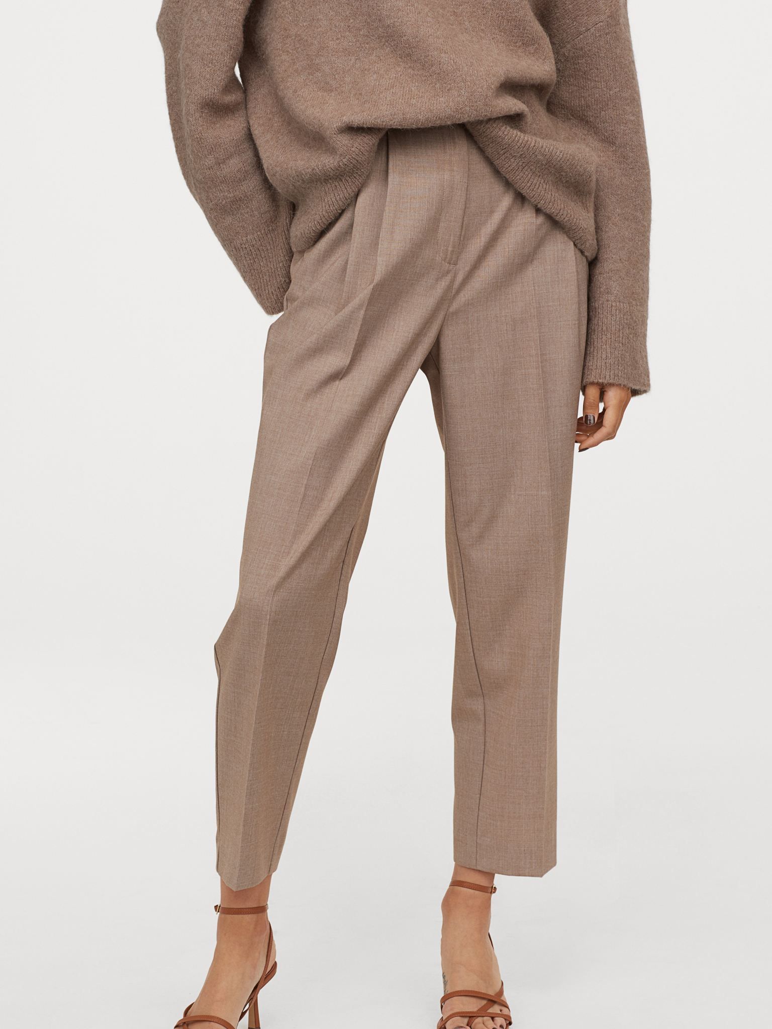 

Брюки H&M 9097212dm  Бежевый меланж, Брюки H&M 9097212dm 42 Бежевый меланж