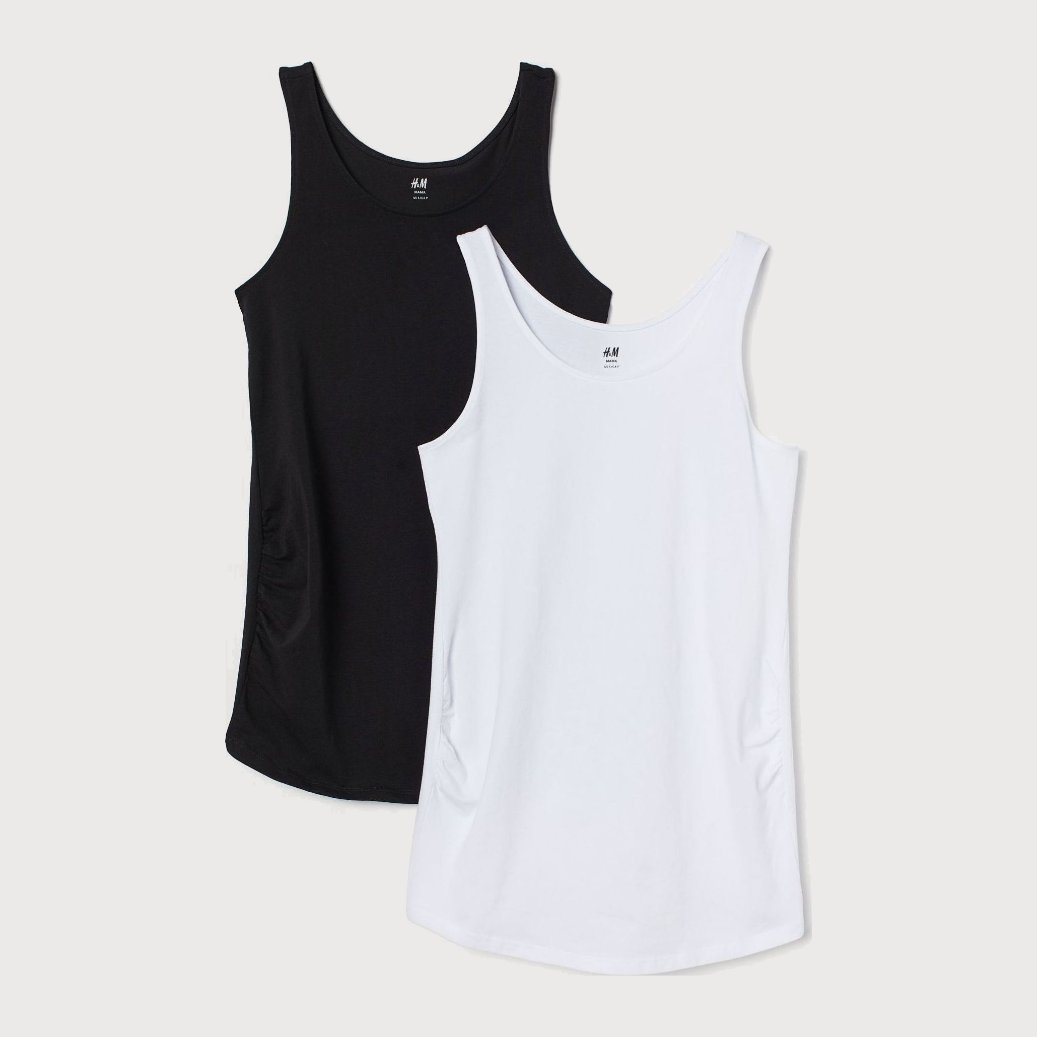 

Майка H&M 9168812dm M 2 шт Черная с белым