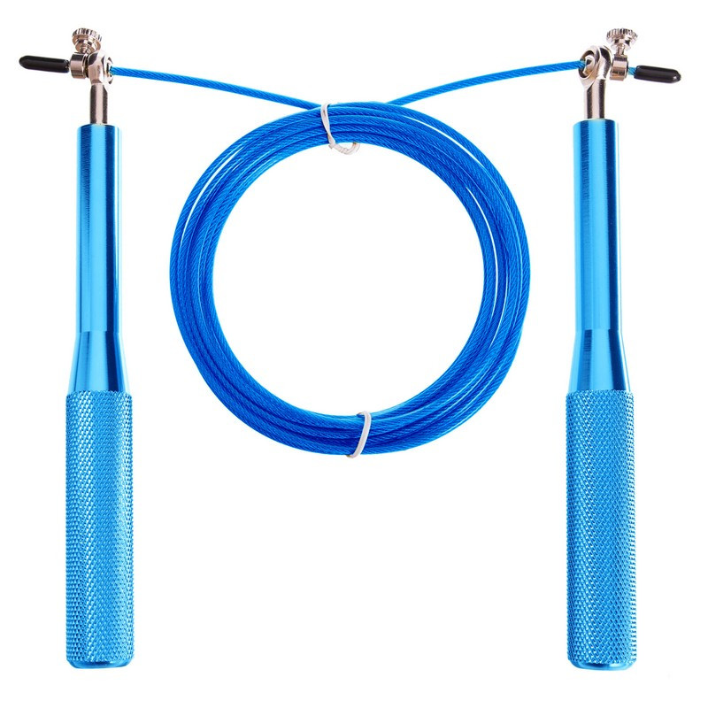 

Скакалка скоростная Кроссфит с подшипником и стальным тросом CIMA My Fit J601 3 м синяя