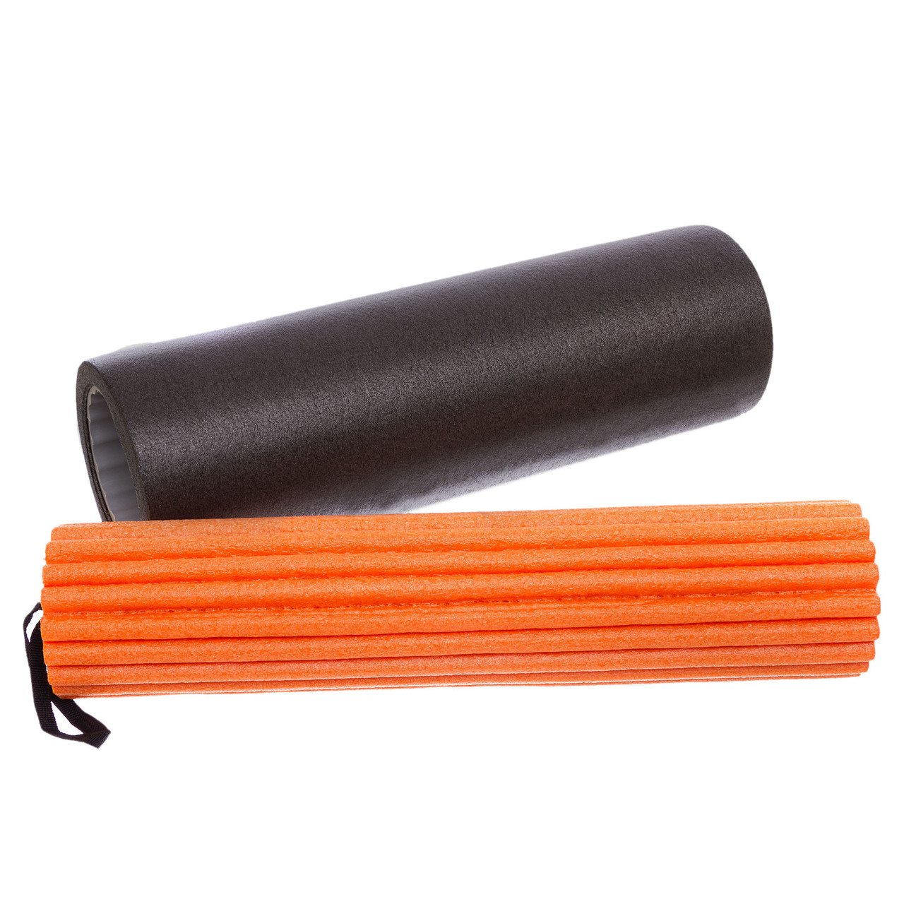 

Массажный ролик роллер 3 в 1 Foam Roller Zelart My Fit 0271 45x16 см Black-Orange