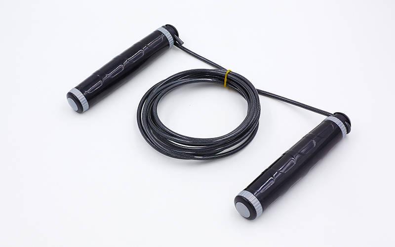 

Скакалка со стальным тросом и местом под утяжелитель Zelart My Fit 4030 2,7 м черная