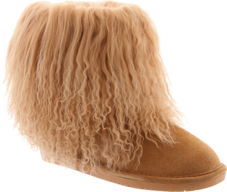 

Женские угги Bearpaw Boo Solids Furry Boot Wheat Curly Lamb Hair/Cow Suede 37