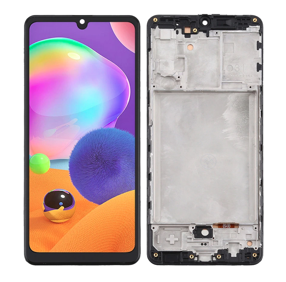 

Дисплей + Сенсор с передней панелью для Samsung Galaxy A31 Black оригинал