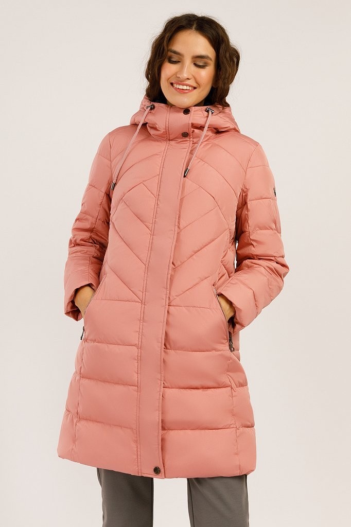 

Женская зимняя удлиненная куртка Finn Flare 11911004W-338  Розовая, Женская зимняя удлиненная куртка Finn Flare 11911004W-338 XL Розовая