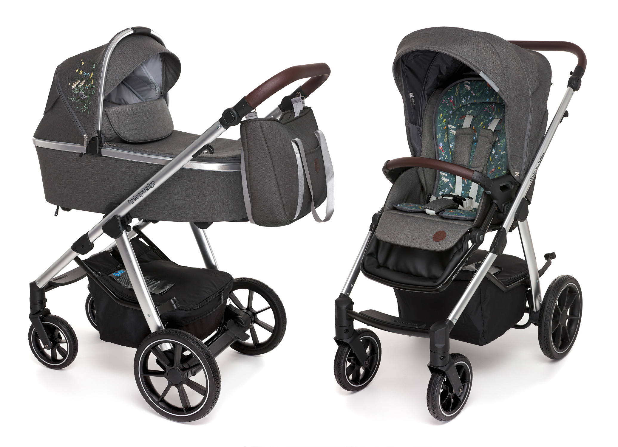 

Универсальная коляска 2 в 1 Baby Design Bueno(117 - Graphite)