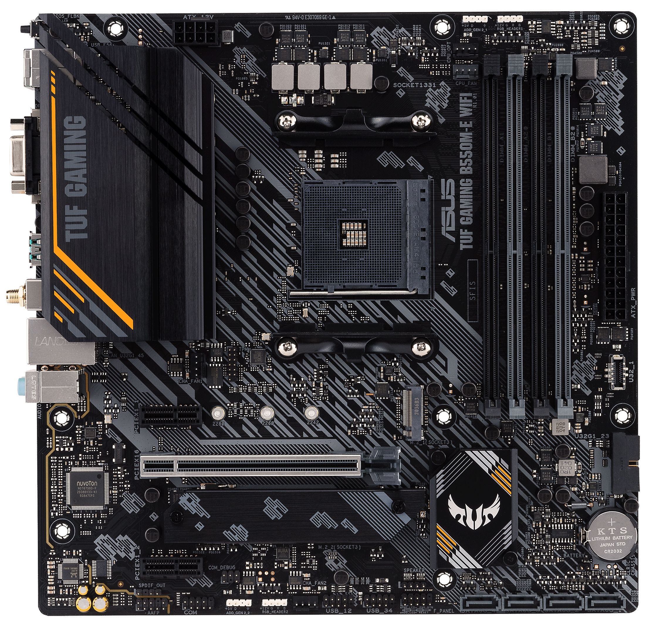 

Материнcкая плата ASUS TUF GAMING B550M-E WIFI (TUF_GAMING_B550M-E_WIFI)
