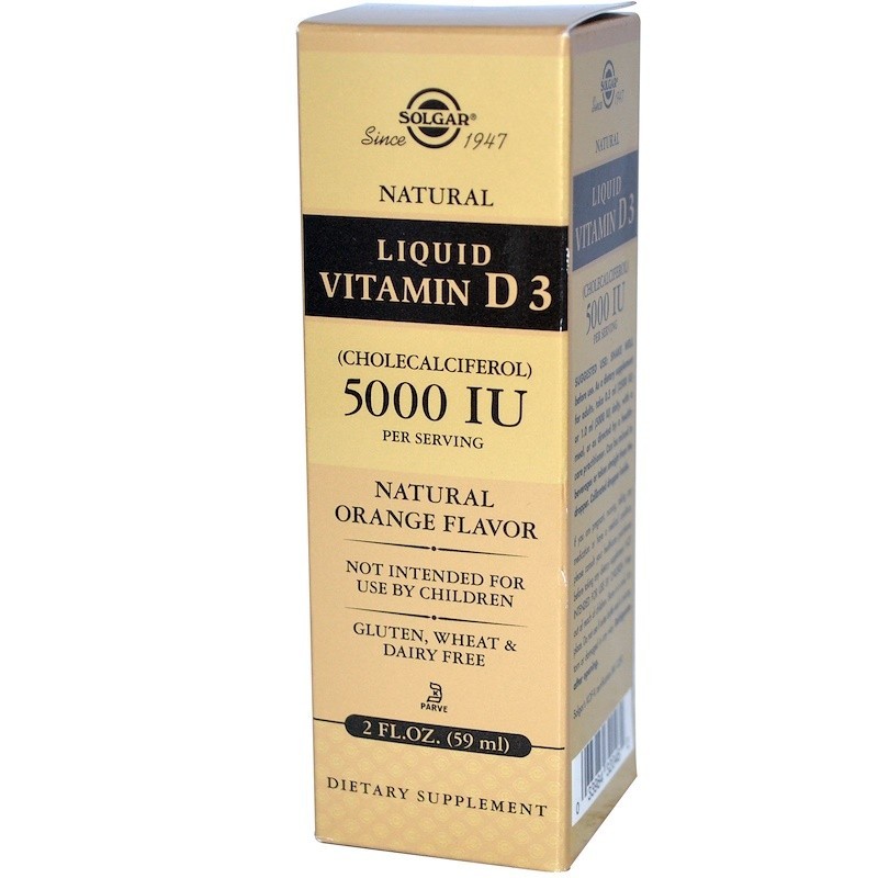 

Витамины Солгар Витамин Д3 5000 МЕ жидкий 59 мл Solgar Liquid Vitamin D3 (5324946)
