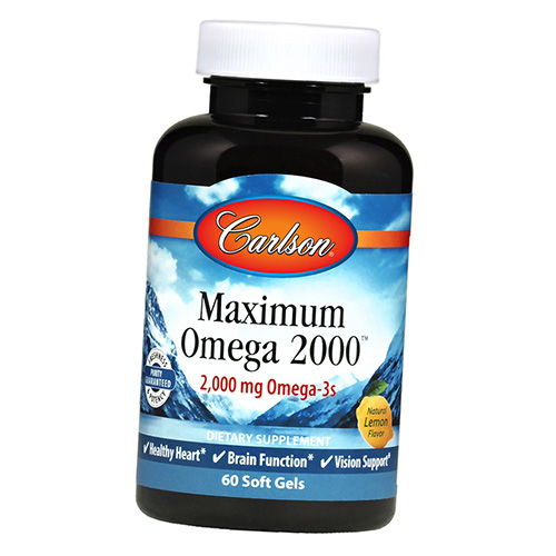 

Омега Carlson Labs Maximum Omega 2000 60гелкапс Лимон (67353013)