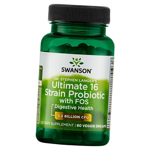 

Ultimate 16 Strain Probiotic with FOS Swanson 60вегкапс (69280004)