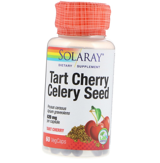 

Tart Cherry Celery Seed Solaray 60вегкапс (71411005)