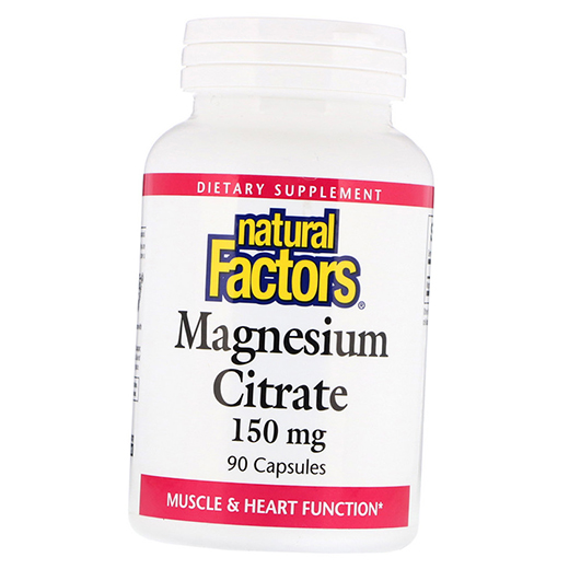 

Магний Цитрат, Magnesium Citrate, Natural Factors 90капс (36406022)