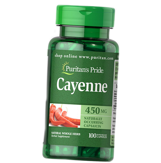 

Кайенский перец, Cayenne 450, Puritan's Pride 100капс (71367021)