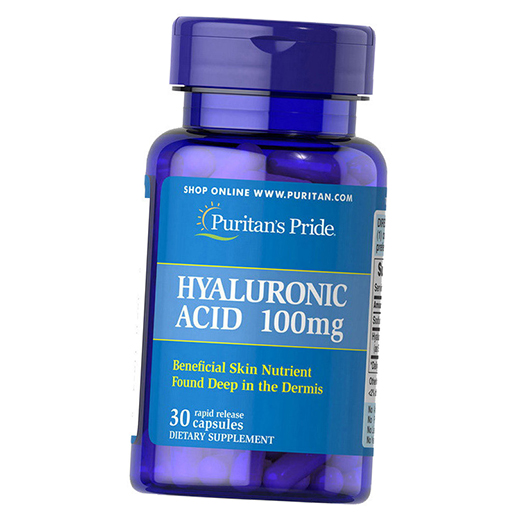 

Гиалуроновая кислота, Hyaluronic Acid 100, Puritan's Pride 30капс (68367002)