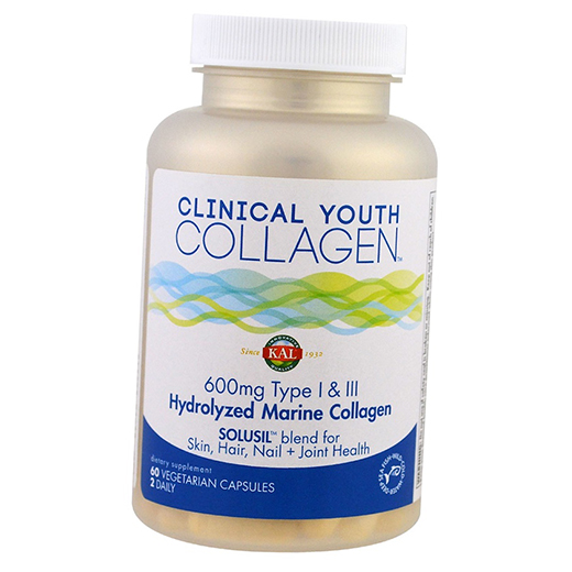 

Гидролизованный Морской Коллаген, Clinical Youth Collagen, KAL 60вегкапс (68424001)