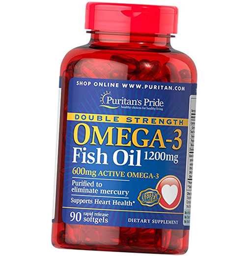 

Омега 3, Double Strength Omega-3 Fish Oil 1200, Puritan's Pride 90гелкапс (67367003)