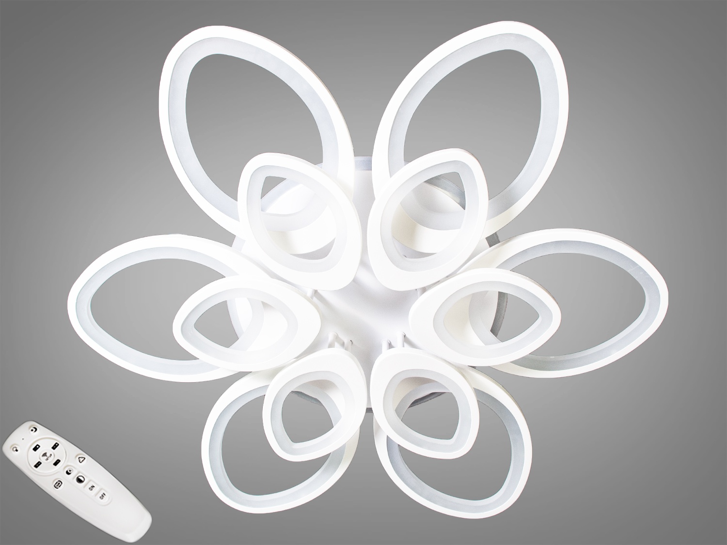 

Потолочный LED светильник с пультом ECOLED 8059/6+6WH LED RGB