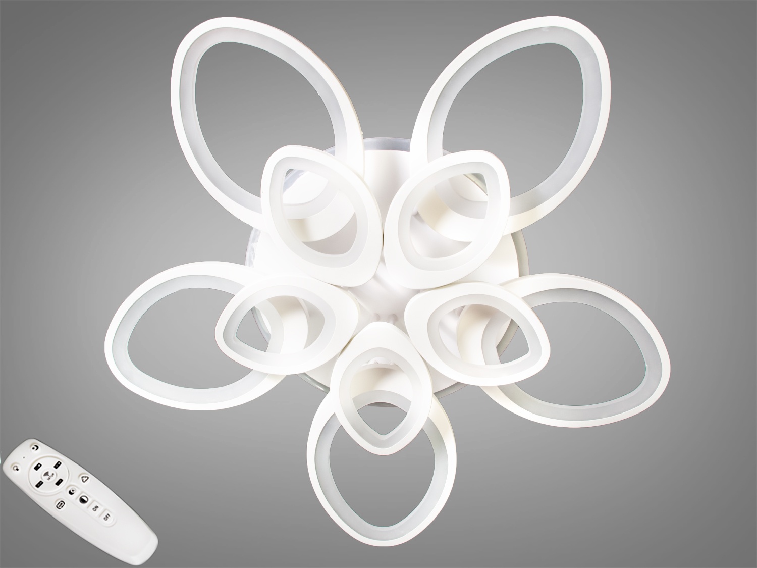 

Потолочный LED светильник с пультом ECOLED 8059/5+5BK LED RGB
