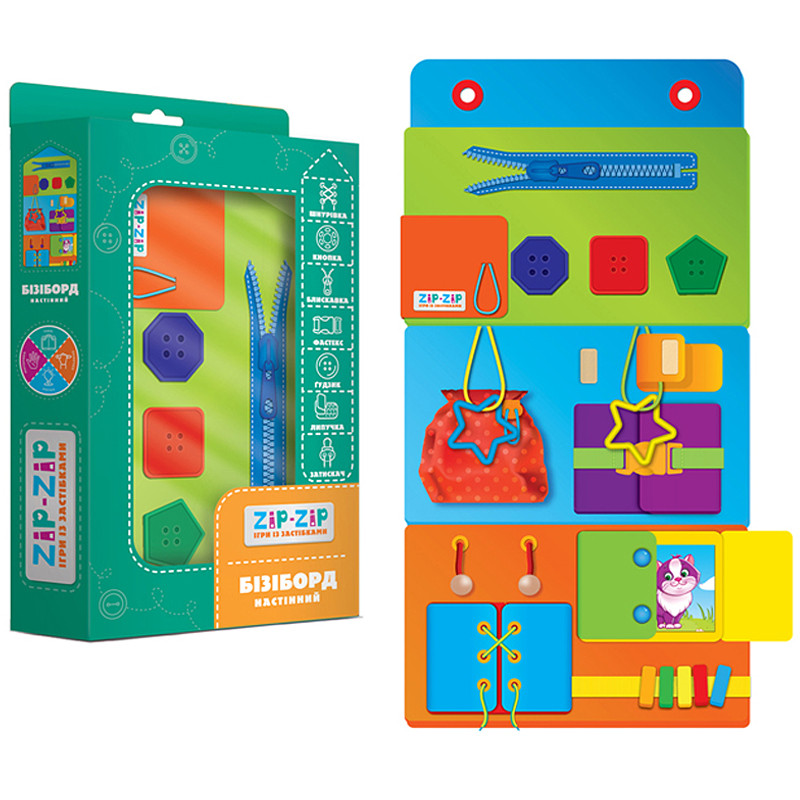 

БізіБорд Vladi Toys настінний ZIP-ZIP арт. ZZ1000-01 (00000221209)