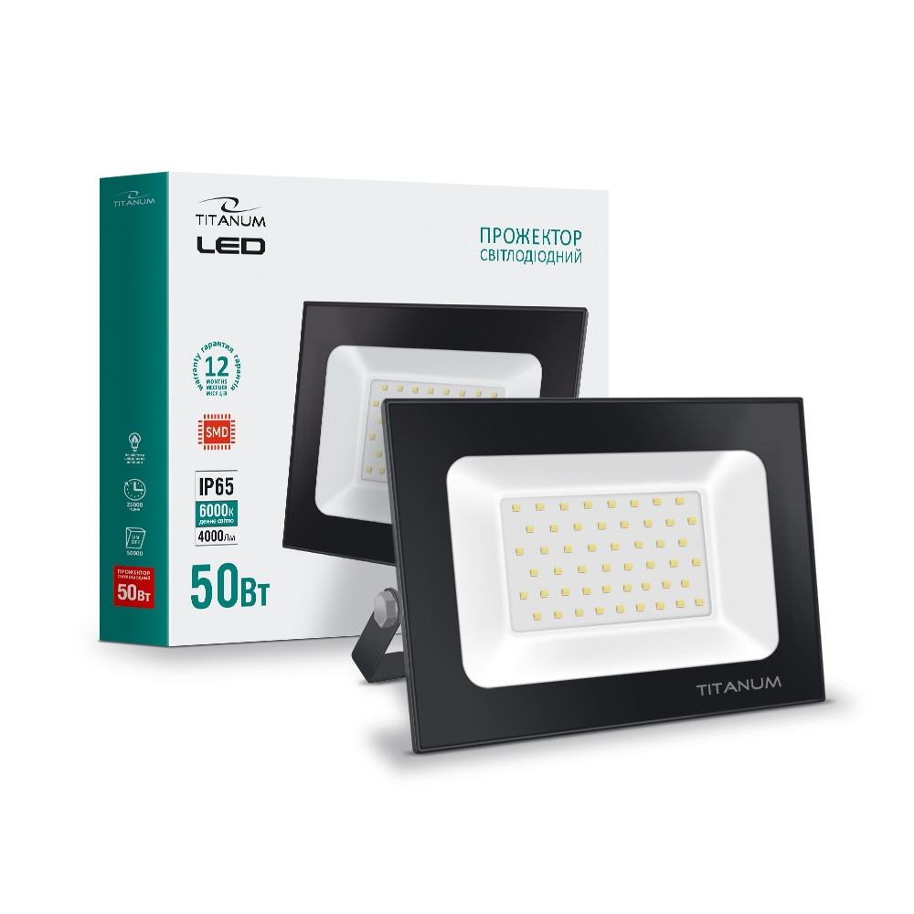

LED прожектор TITANUM 50W 6000K TLF506 220V (TL-F506W)