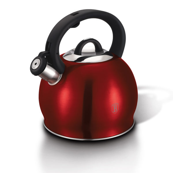 

Чайник Berlinger Haus со свистком 3 л из нержавеющей стали Metallic Line BURGUNDY Edition BH-1074