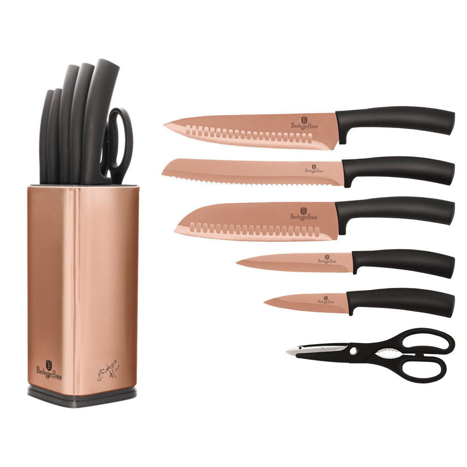 

Набор ножей Berlinger Haus 7 предметов Metallic Line Rose Gold Edition BH-2401