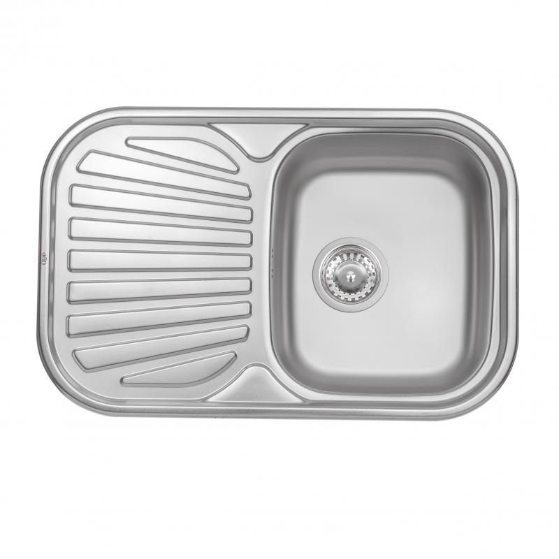 

Мойка Кухонная Qtap 7448 Satin 0.8 Мм (Qt7448Sat08) Хром
