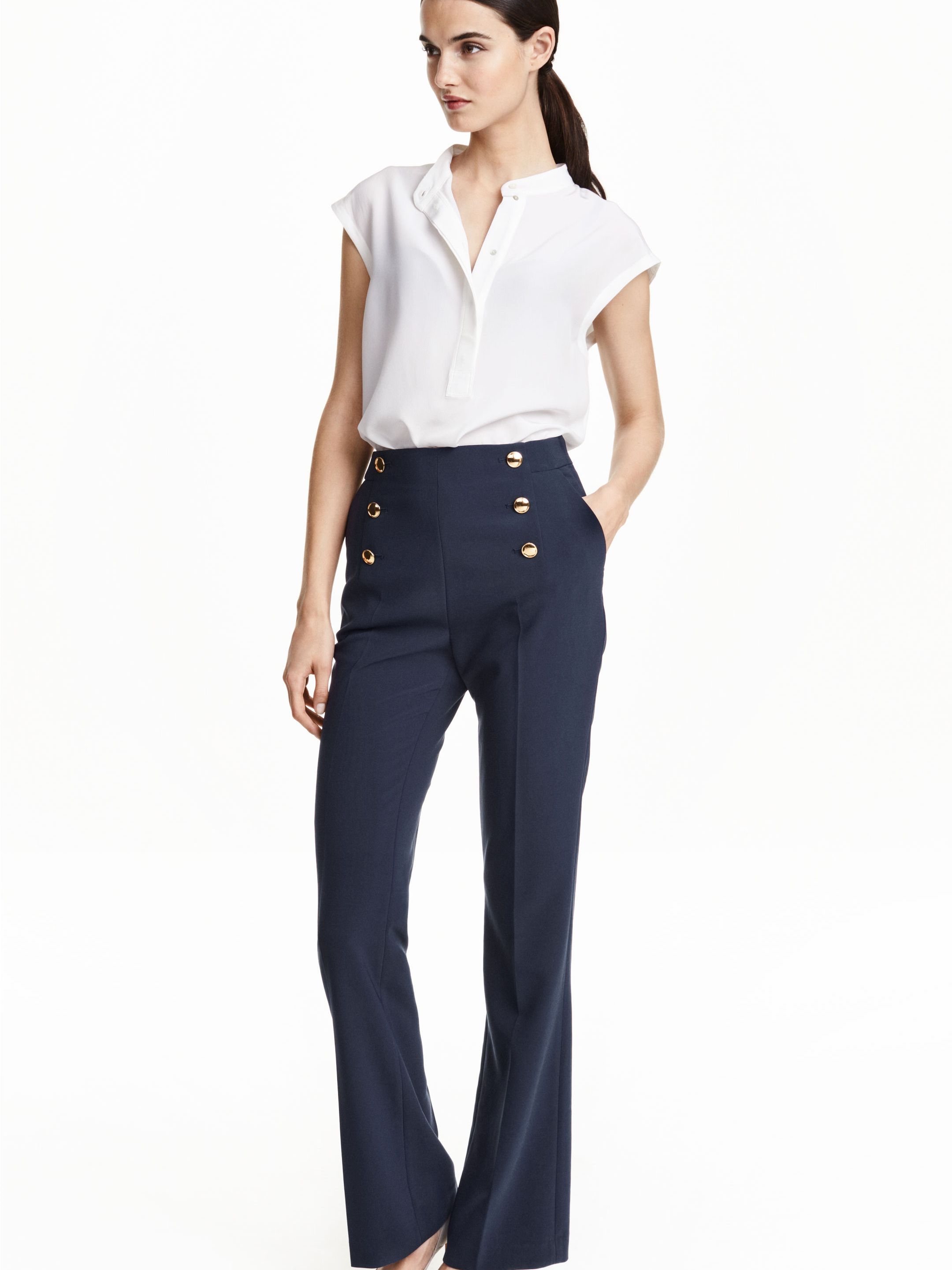 

Брюки H&M 3728923-z 42 Белые