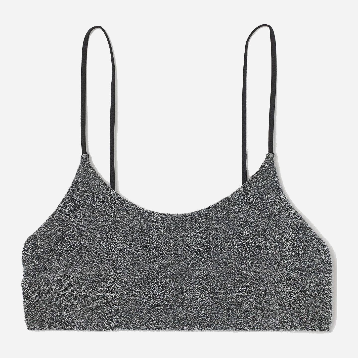 

Топ H&M 7847840-ABFJ 36 Черный с серебристым