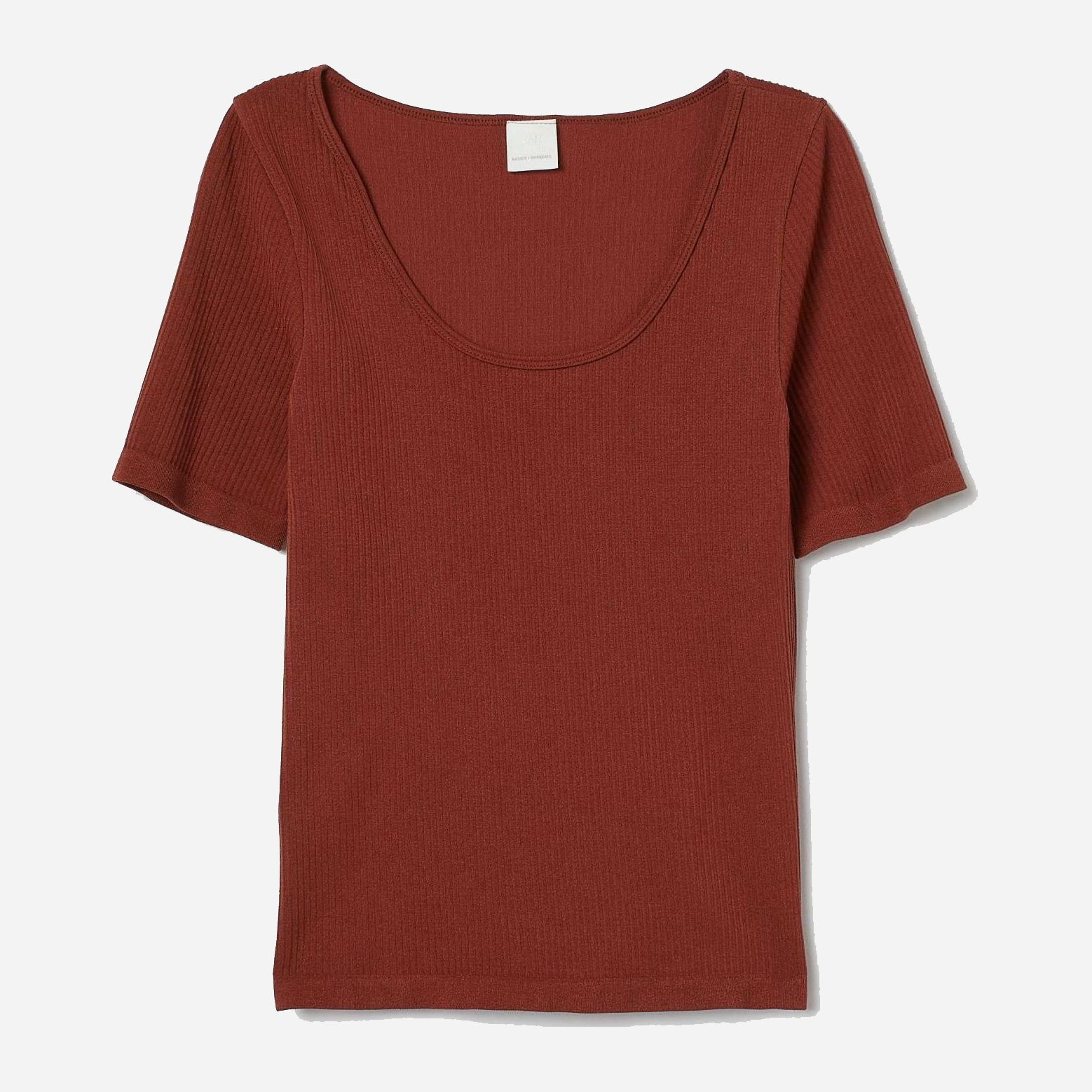 

Футболка H&M 7659840-ACVE XXS Коричневая