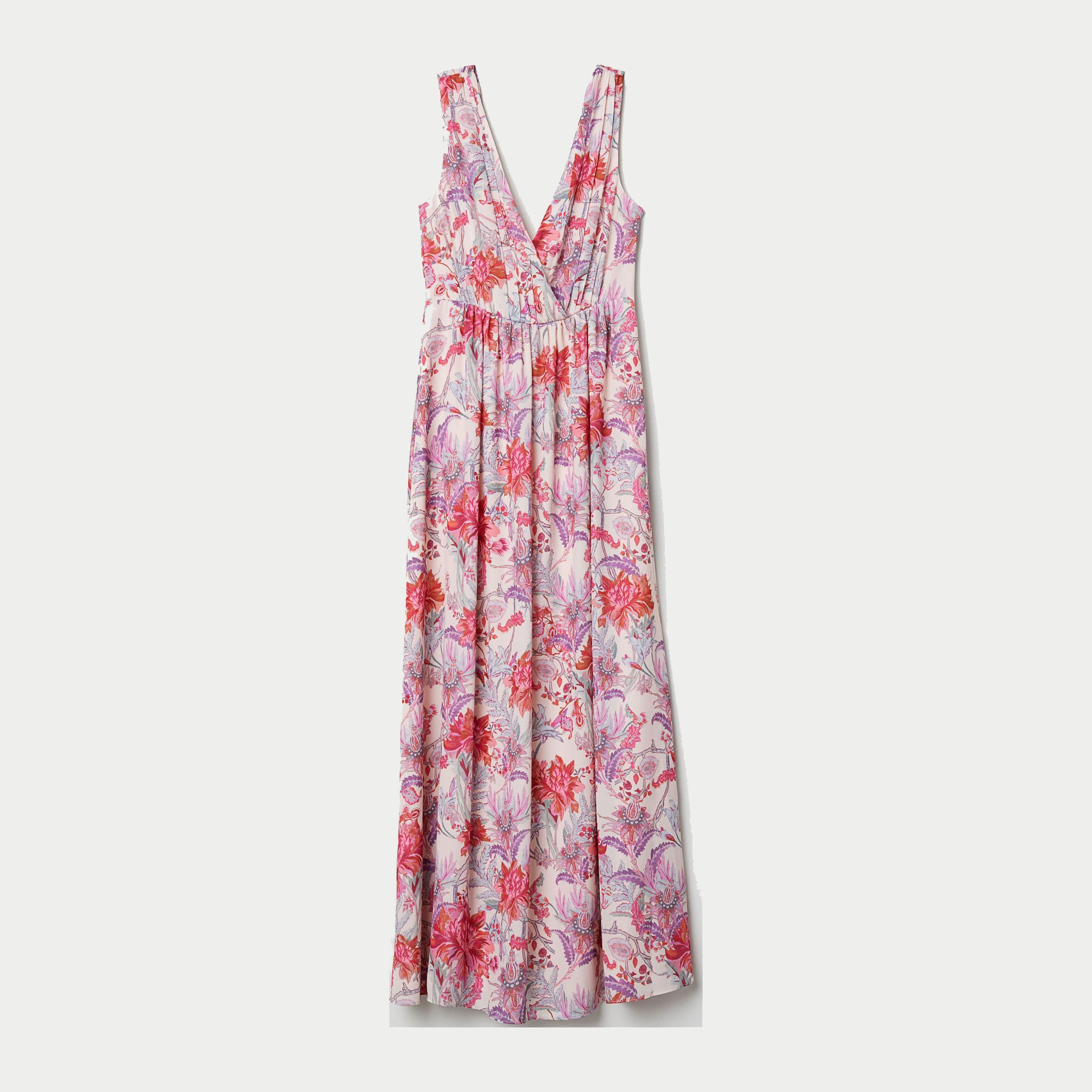

Платье H&M 6401417-ACEJ 40 Бледно-розовое с разноцветным