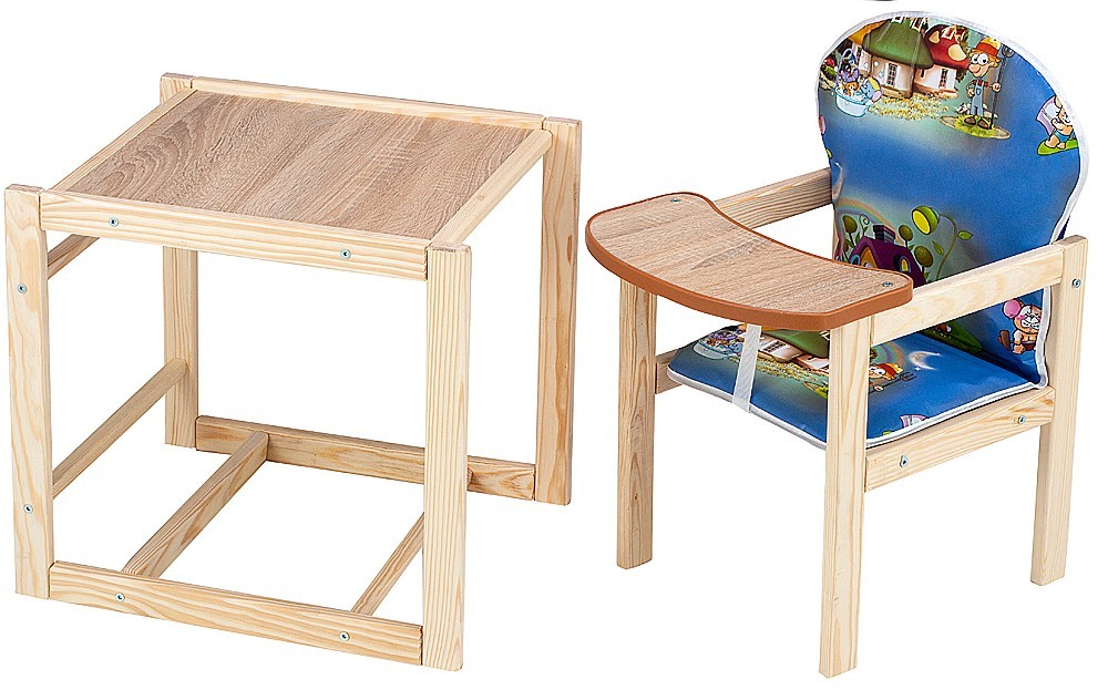 

Стульчик для кормления KinderBox домик.