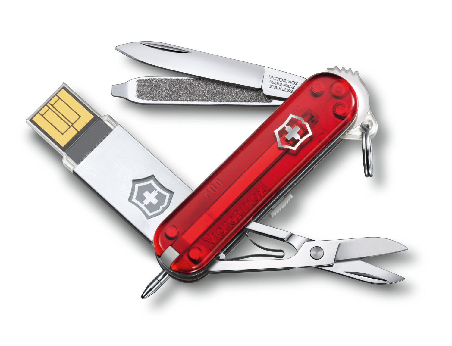 

Складной нож-брелок Victorinox work USB 32Gb 4.6125.TG32B