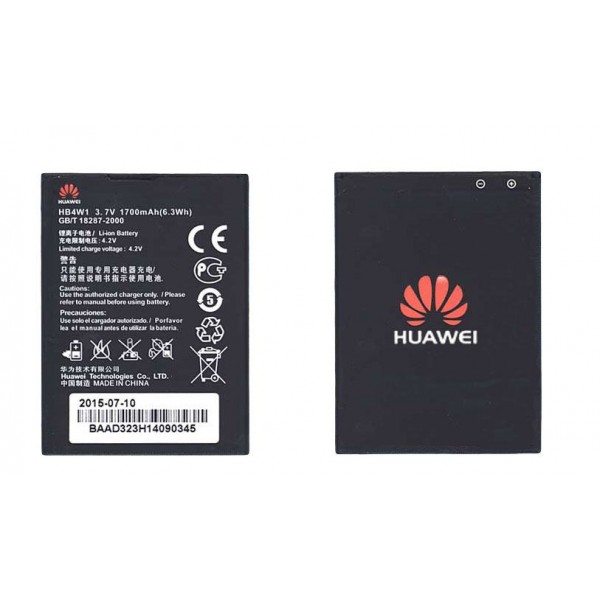 

Оригинальная аккумуляторная батарея для смартфона Huawei HB4W1 Ascend Y530, Y210, G525, G510 3.7V Black 1700mAhr 6.3Wh