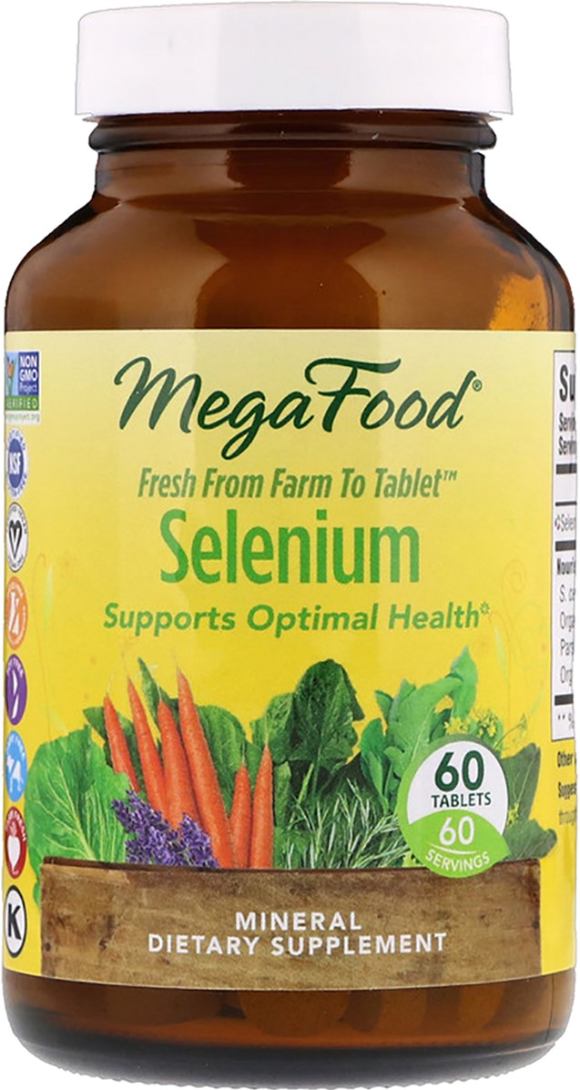

Селен, Selenium, Mega Food 60 таблеток (51494101865)