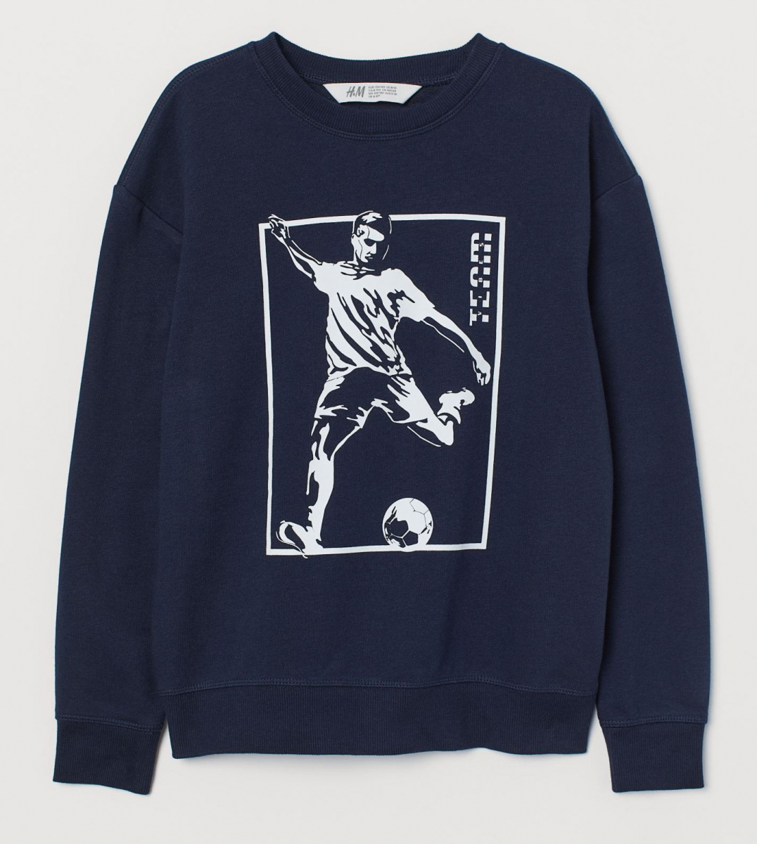 

Свитшот H&M 0886178005 134-140 СМ Темно-синий 64880