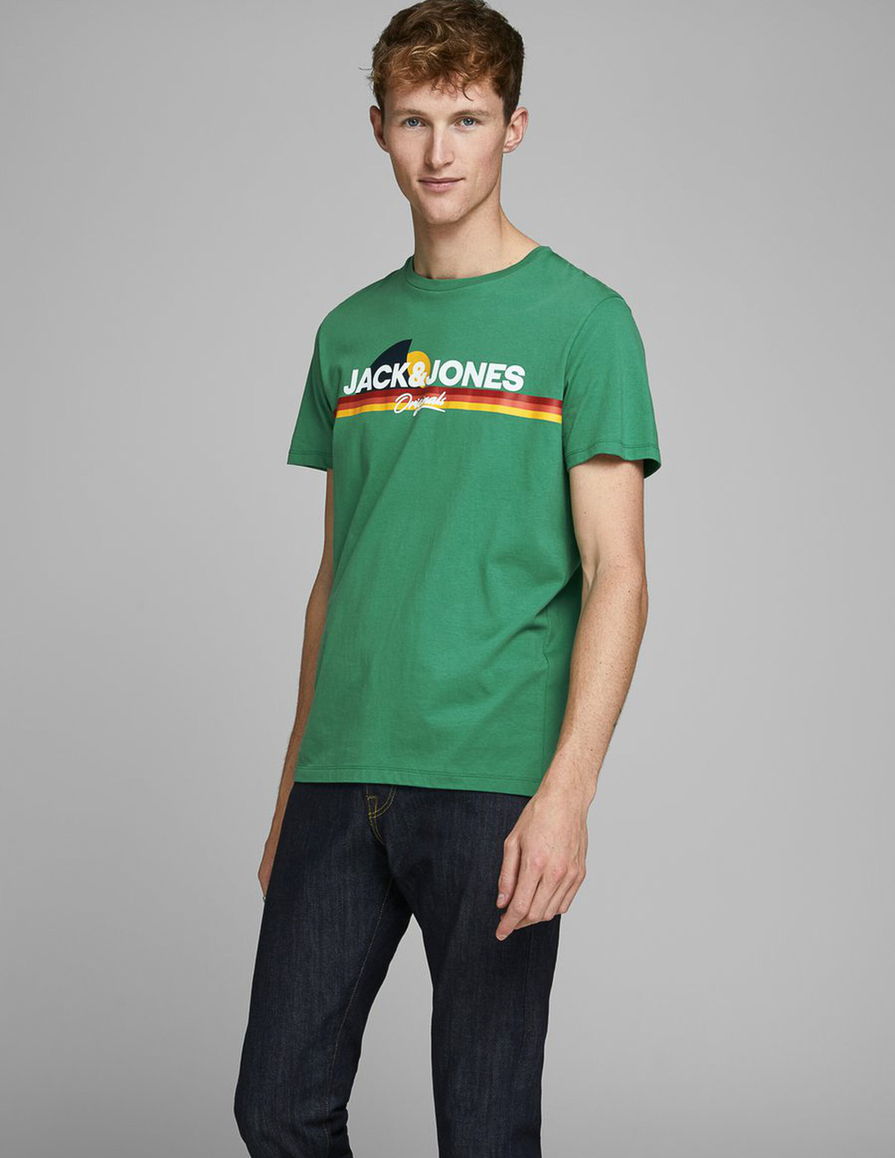 

Футболка JACK&JONES М0111030 цвет зеленый S