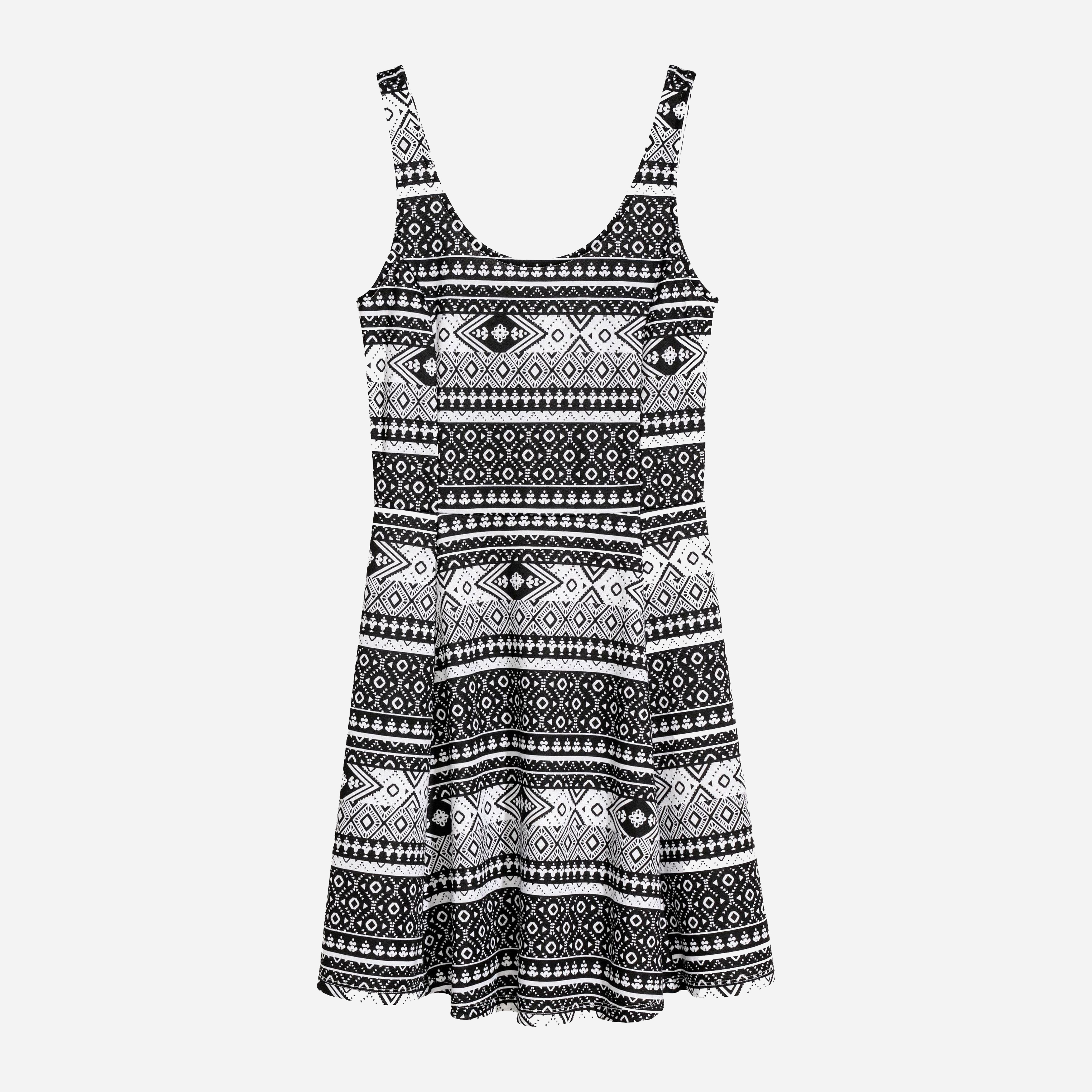 

Платье H&M 4673027-AAJI 44 Черное с белым