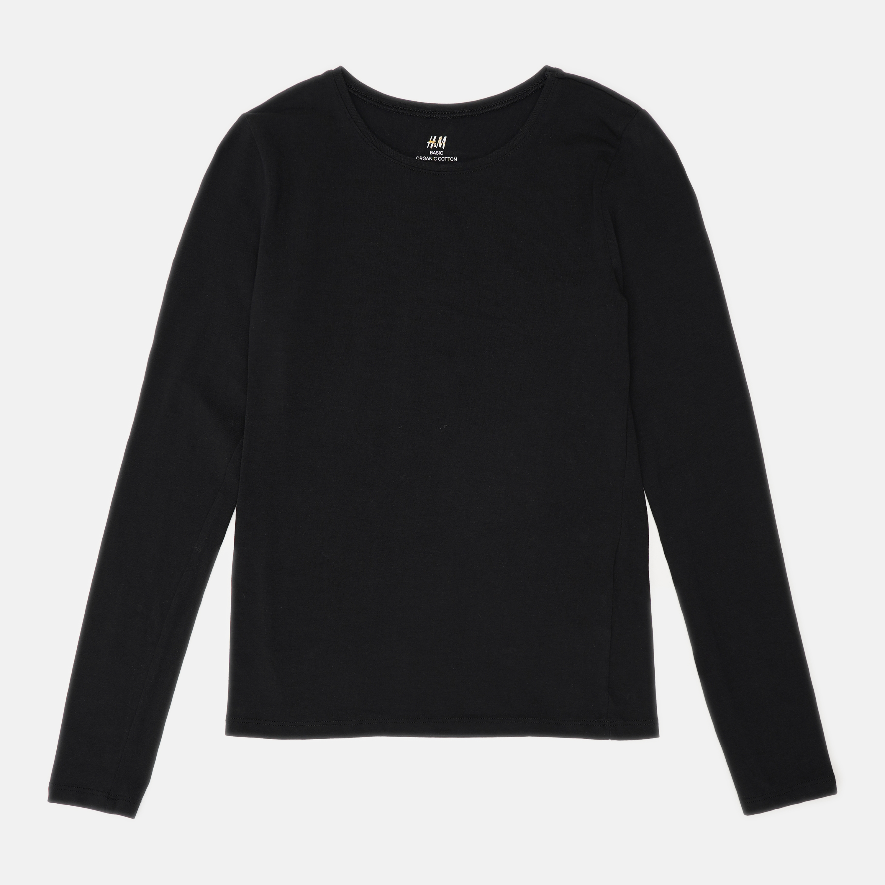 

Футболка с длинными рукавами H&M 2805-85479322 158-164 см Черная