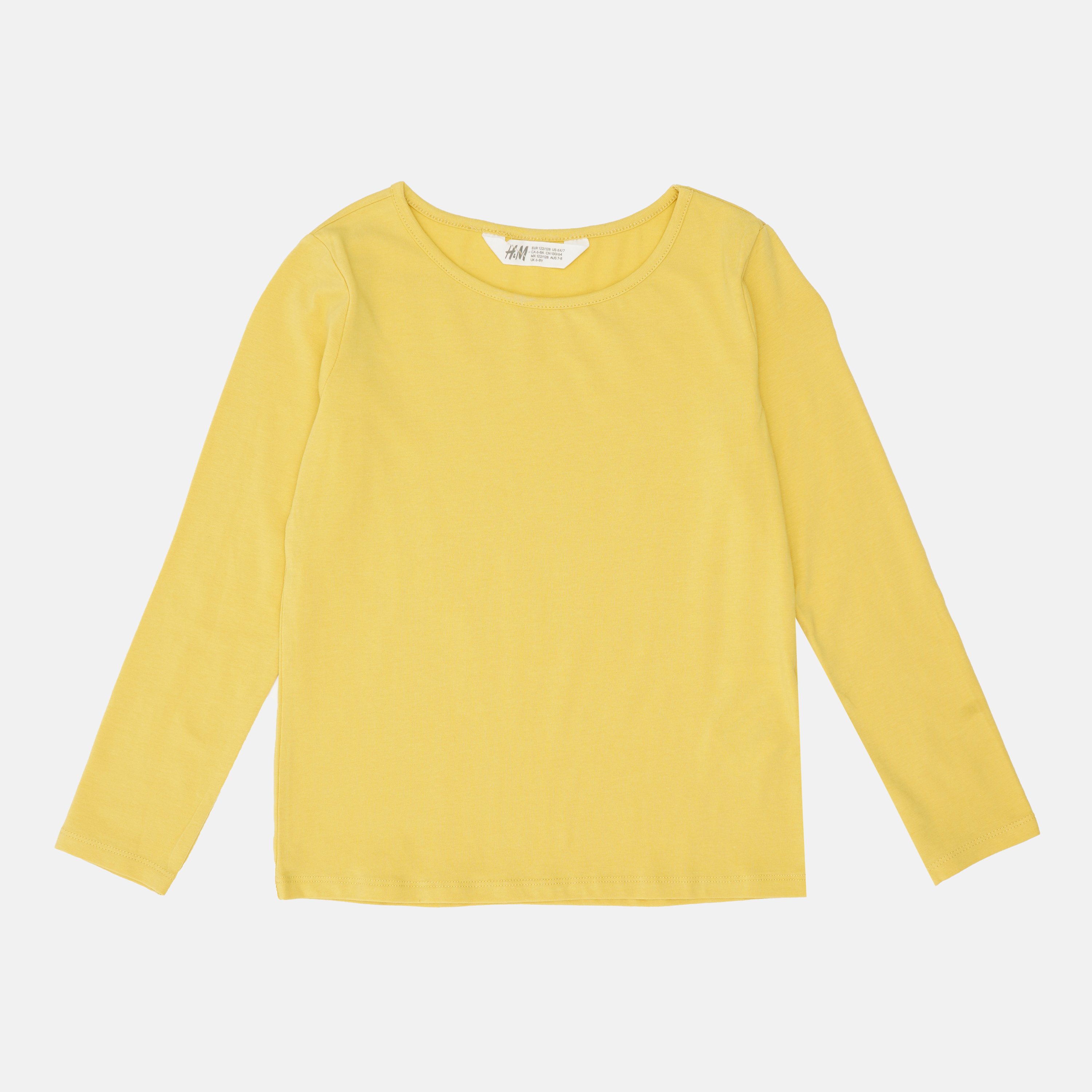 

Футболка с длинными рукавами H&M 2905-8700392 122-128 см Желтая
