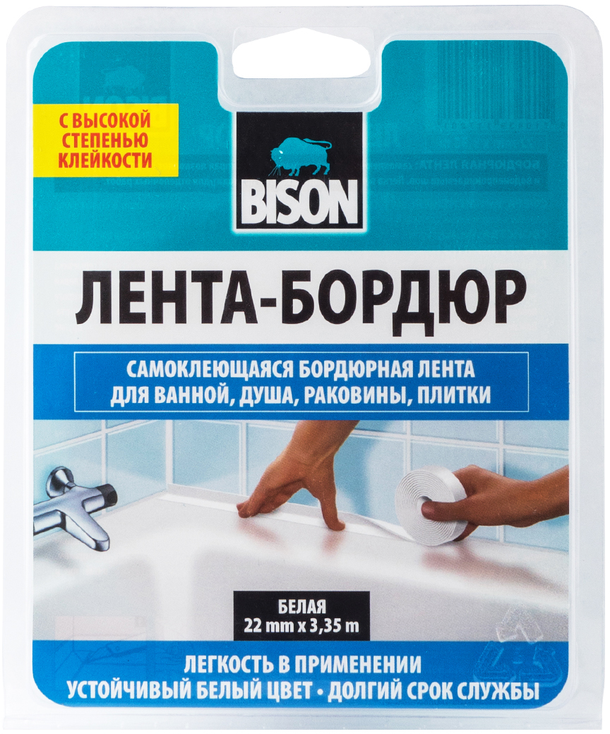 

Лента для герметизации Bison 3.35 м х 22 мм Белая (6311182)