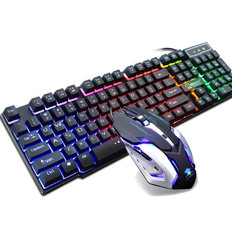 

Комплект проводная клавиатура и мышь c RGB подсветкой UKC PETRA MK1 (UKC MK1)