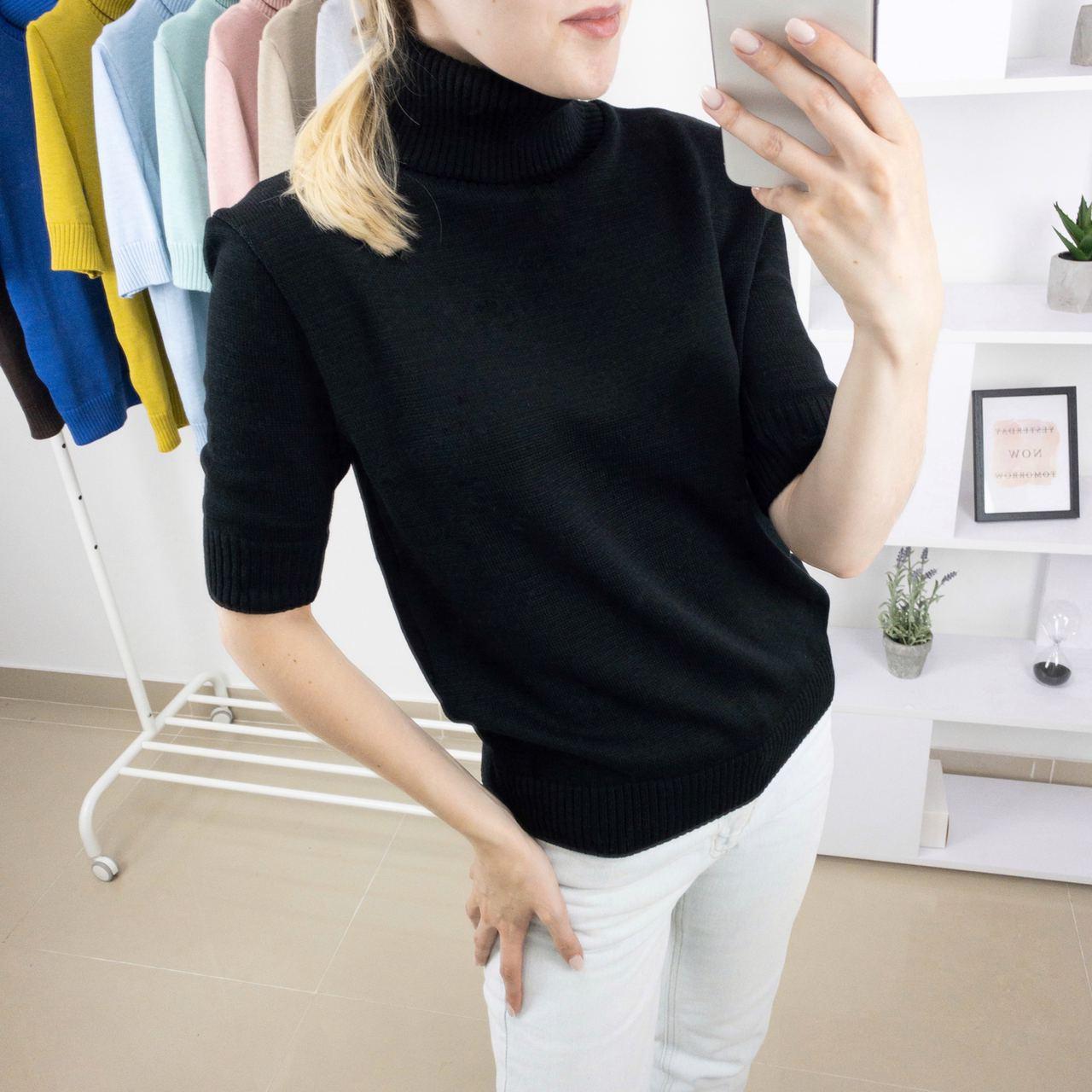 

Кофта Ribrand з горлом та коротким рукавом 2XL Черный