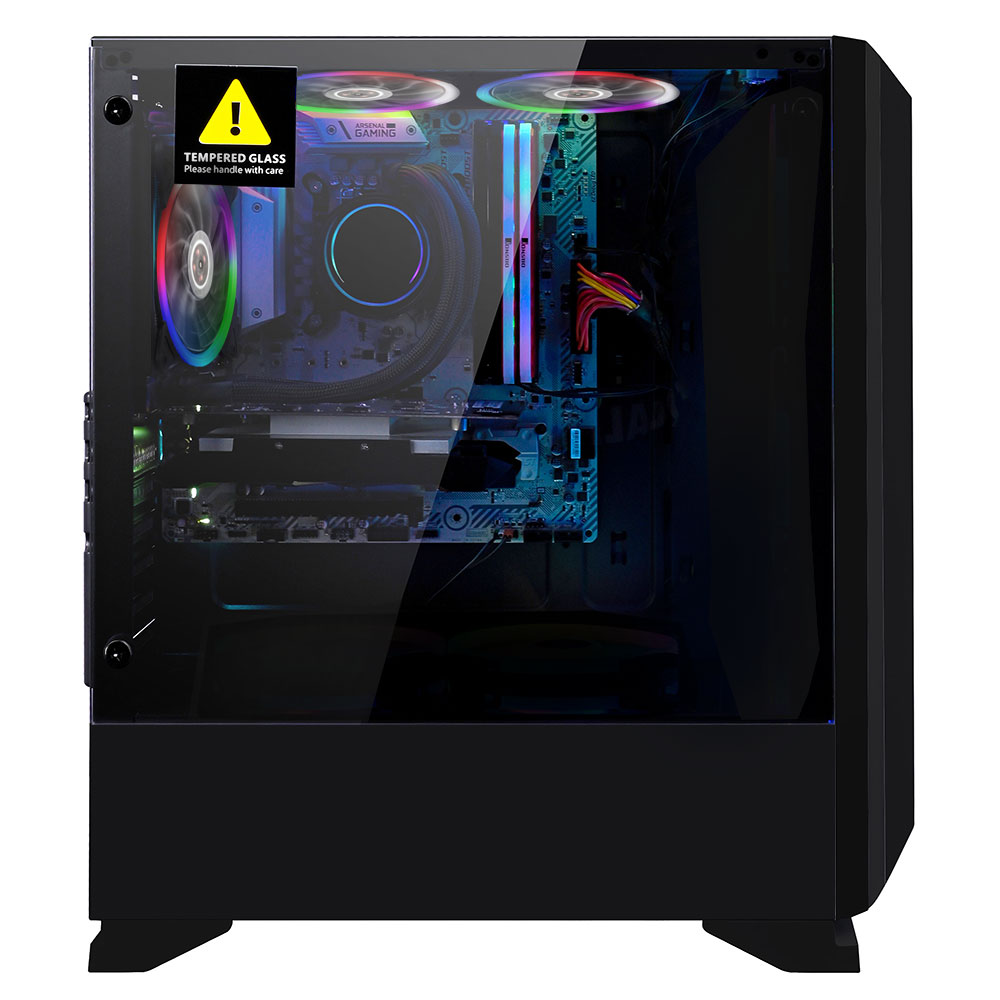 

Корпус 1stPlayer Rainbow R6-R1 Color LED Black без БП