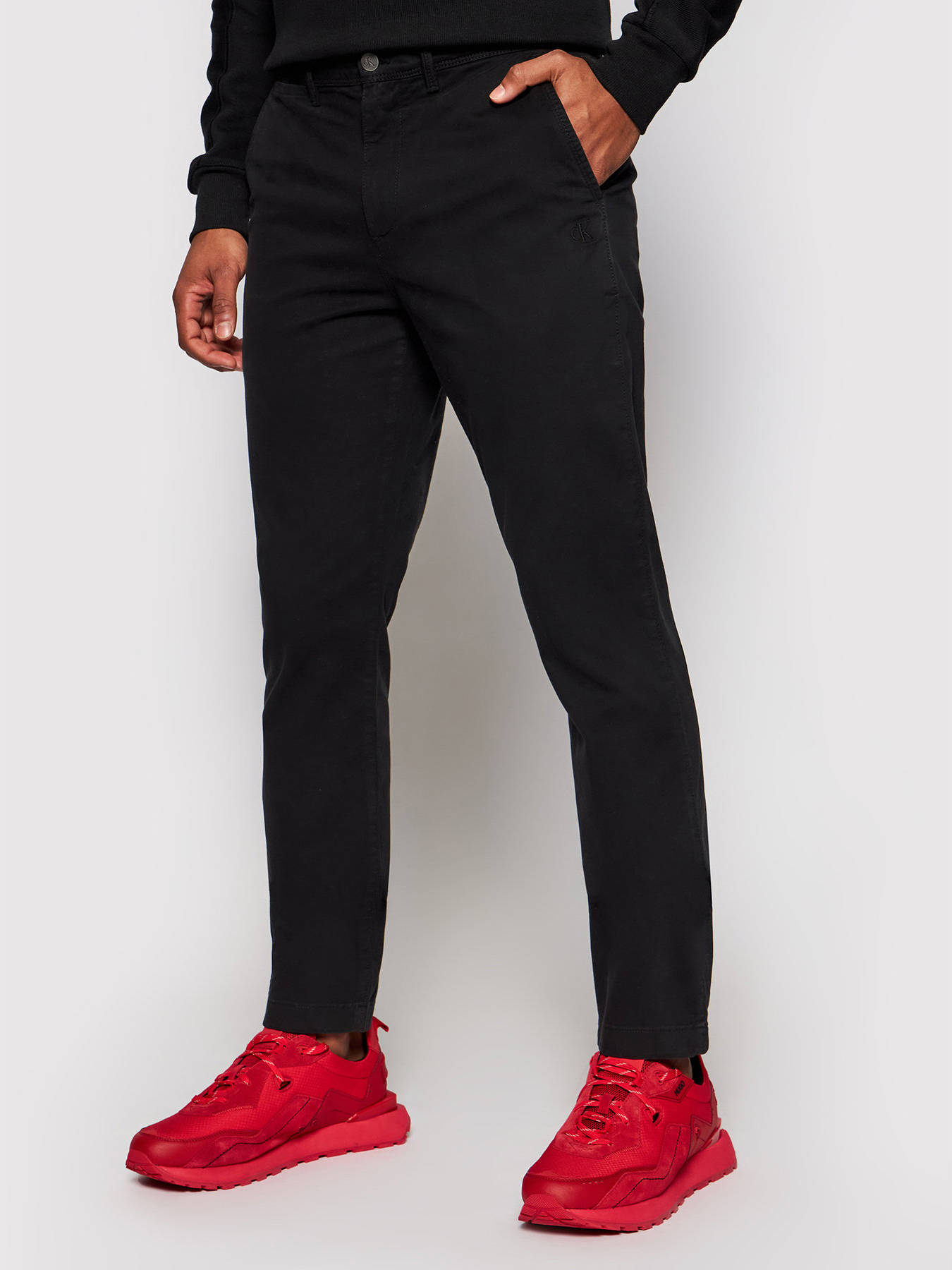 

Брюки Calvin Klein Jeans Washed Slim Chino Pant J30J318323-BEH  Black, Брюки Calvin Klein Jeans Washed Slim Chino Pant J30J318323-BEH 32 Black