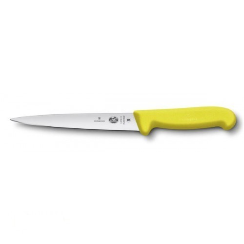 

Нож кухонный филейный Victorinox Fibrox 18 см жёлтый