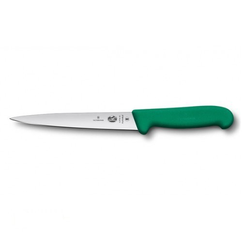 

Нож кухонный филейный Victorinox Fibrox 18 см зелёный