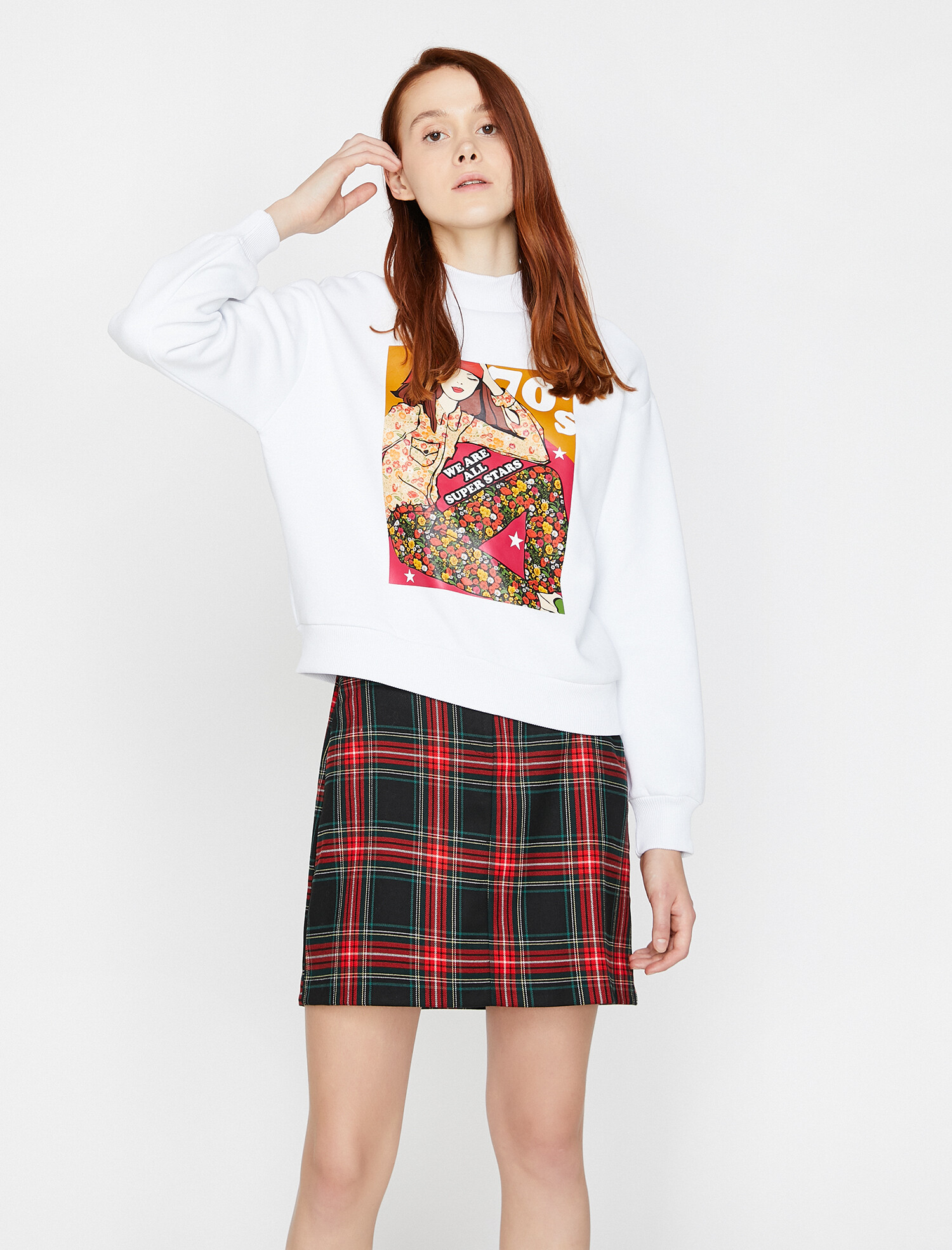 

Свитшот Koton 0KAL18036IK-001 M Off White