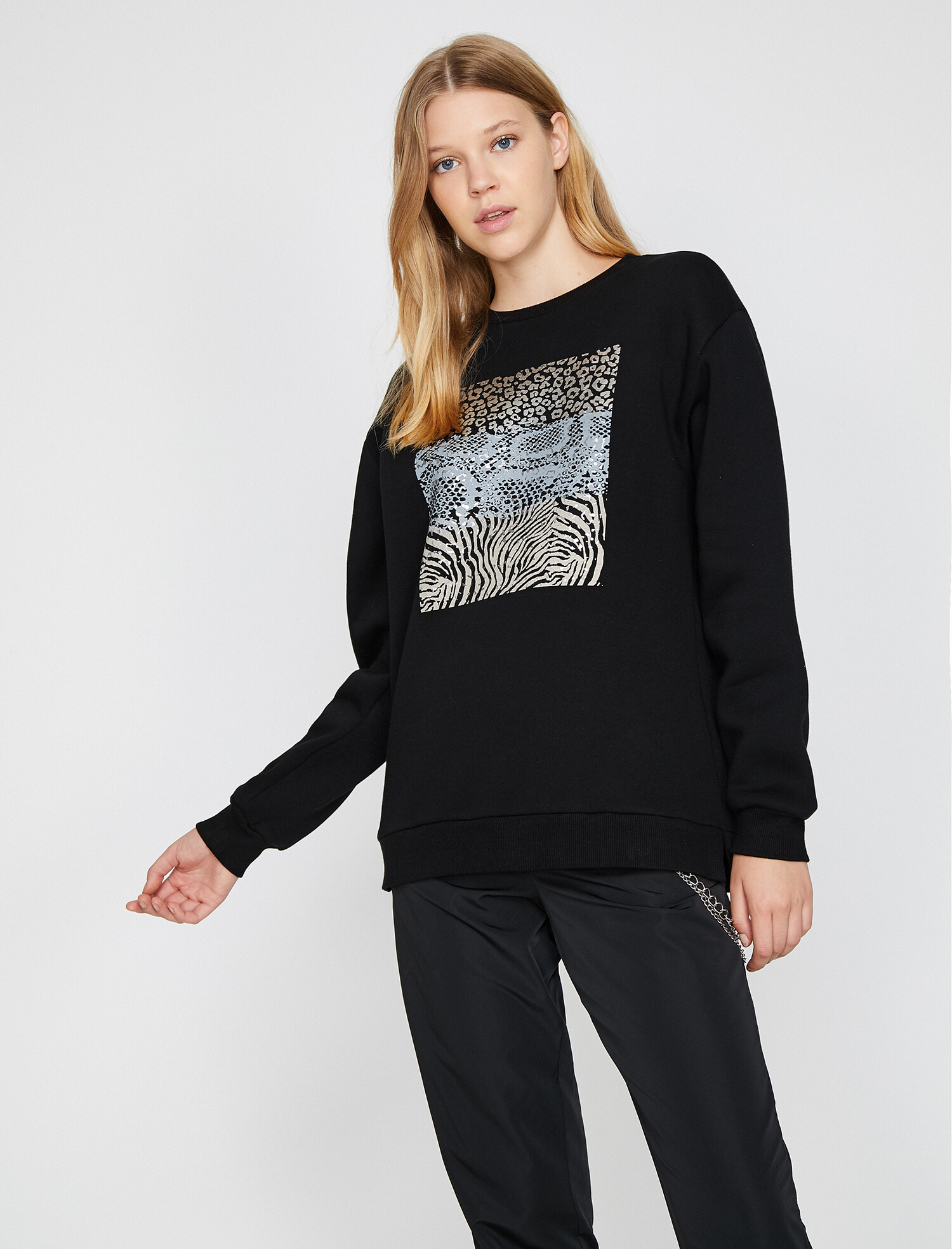 

Свитшот Koton 0KAK13676EK-999 S Black