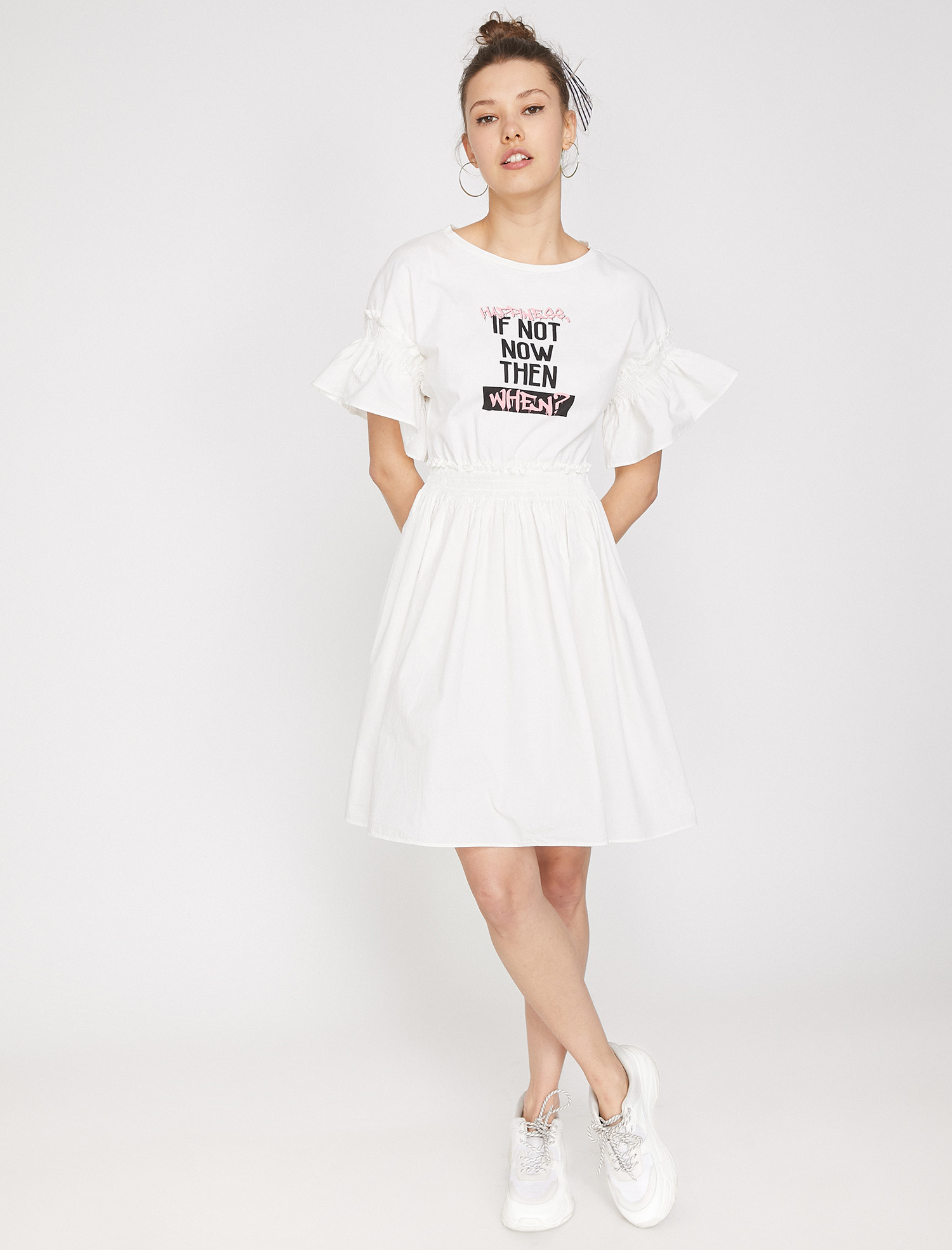 

Платье Koton 9YAL89451IK-001 M Off White